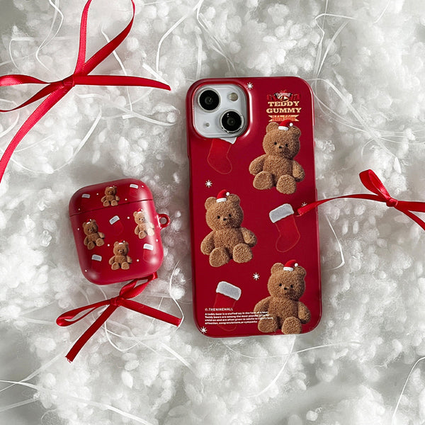 [THENINEMALL] Pattern Holiday Edition Gummy AirPods Hard Case