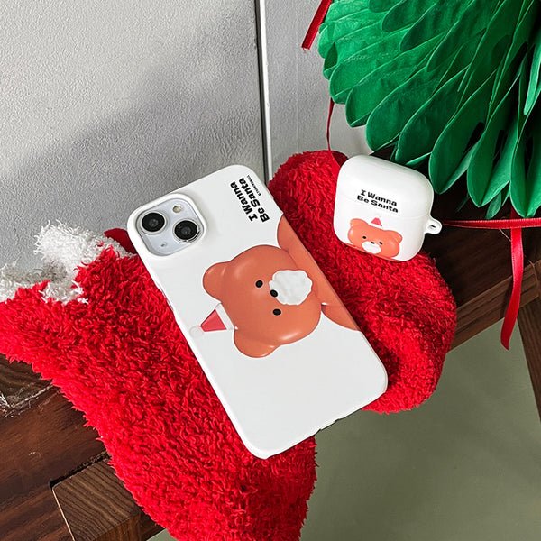 [THENINEMALL] Gummy Wannabe Santa AirPods Hard Case