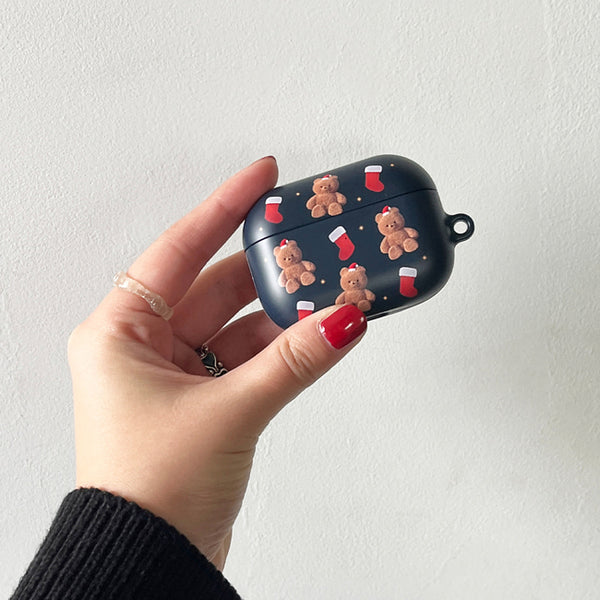 [THENINEMALL] Pattern Holiday Edition Gummy AirPods Hard Case