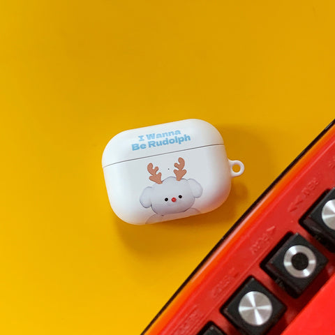 [THENINEMALL] Ppokku Wannabe Rudolph AirPods Hard Case