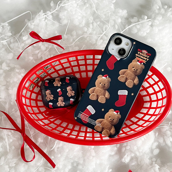 [THENINEMALL] Pattern Holiday Edition Gummy AirPods Hard Case