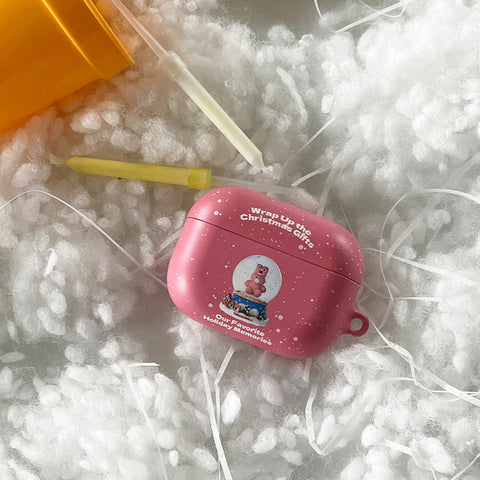 [THENINEMALL] Windy Snowball AirPods Hard Case