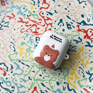 [THENINEMALL] Gummy Wannabe Santa AirPods Hard Case