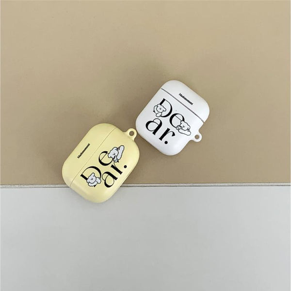 [Mademoment] Dear Molly Lettering Design Airpods Case