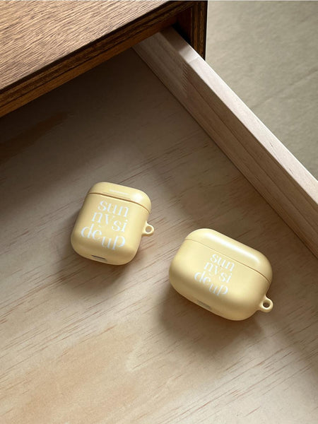 [Mademoment] Sunny Side Up Lettering Design Airpods Case