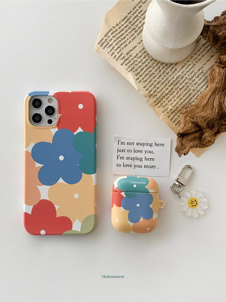 [Mademoment] 피크닉플라워 디자인 Airpods Case