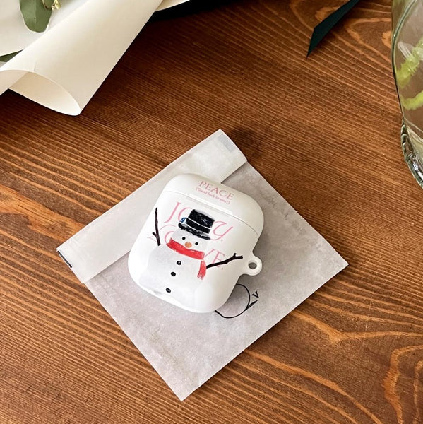 [Mademoment] Big Snowman Design Airpods Case