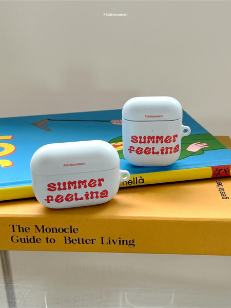 [Mademoment] Summer Feeling Lettering Design Airpods Case