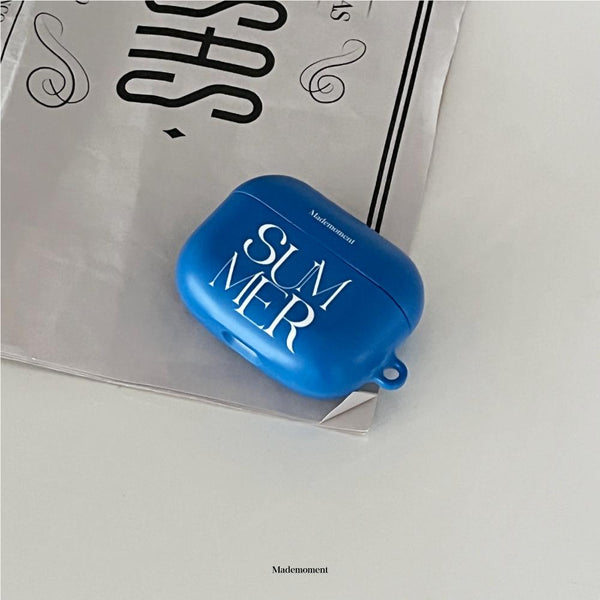 [Mademoment] Summer Mood Lettering Design Airpods Case