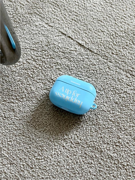 [Mademoment] 해피니스 레터링 디자인 Airpods Case