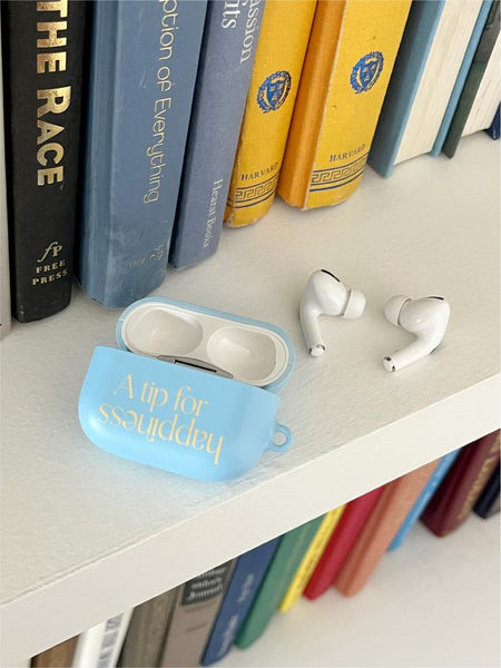 [Mademoment] 해피니스 레터링 디자인 Airpods Case