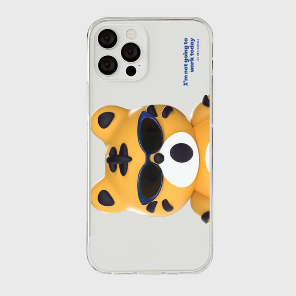 [THENINEMALL] Hey Tiger Holiday Clear Phone Case (3 types)