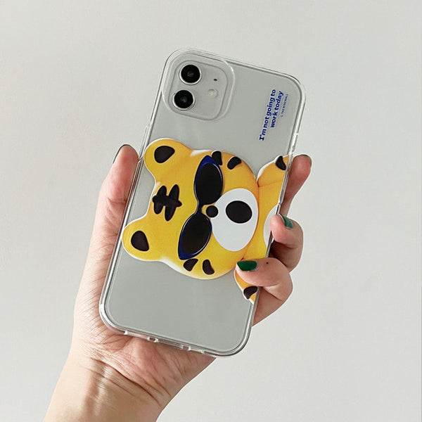 [THENINEMALL] Hey Tiger Holiday Clear Phone Case (3 types)