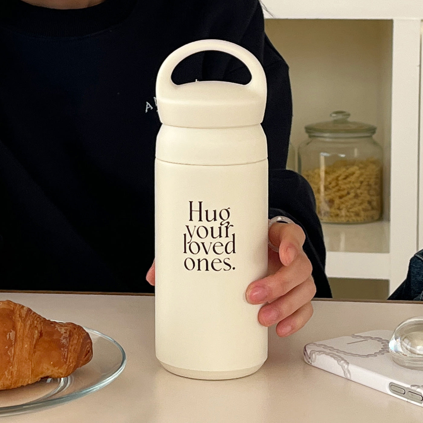 [Mademoment] Hug Love Handle Stainless Steel Tumbler 410ml