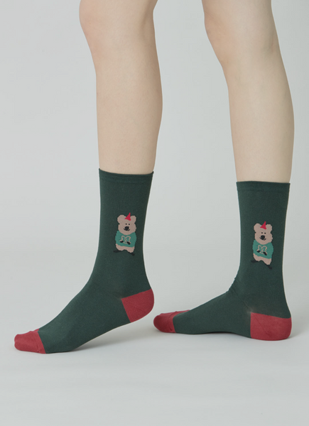 [Dinotaeng] Quokka Trio :: Hatty Single Socks