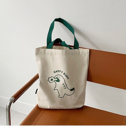 [THENINEMALL] Raptor Dinosaur Eco Bag
