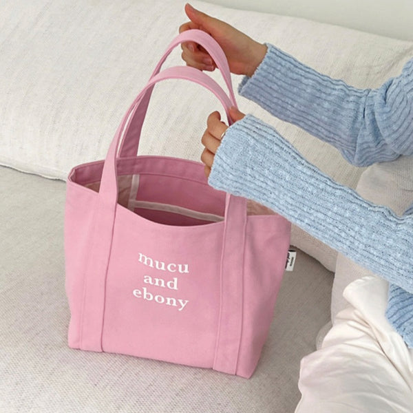 [mucu and ebony] Neat Bag (Pink)