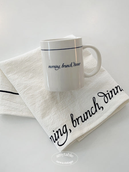 [amytable] Morning, Brunch, Dinner Fabric Mat