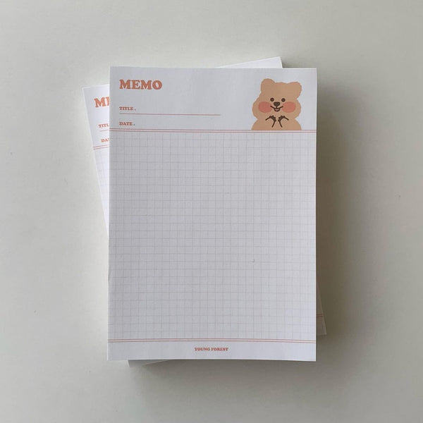 [YOUNG FOREST] Baby Quokka Memopad