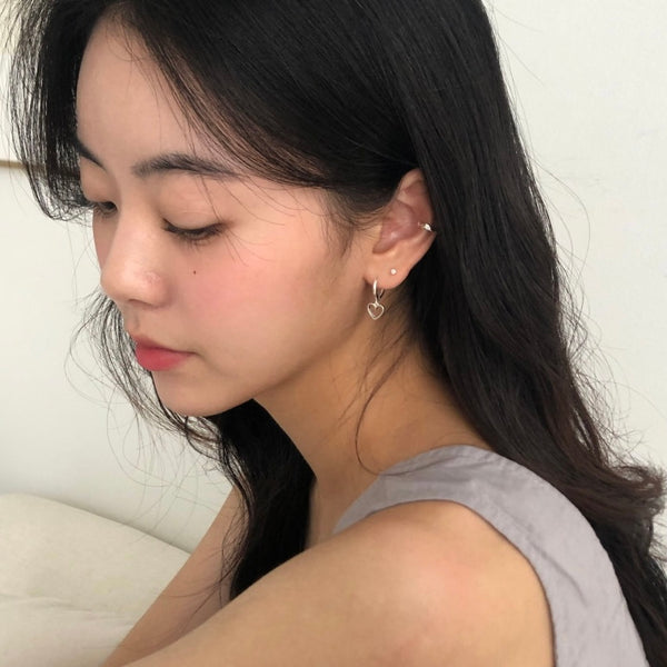 [DUNGEUREON] Lune Heart One Touch Earrings