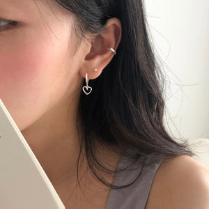 [DUNGEUREON] Lune Heart One Touch Earrings