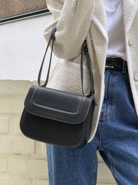 [Forimyme] Arc Cowhide Shoulder Bag