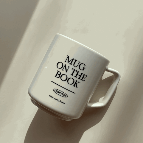 [LITTLE COTTAGE] 'MUG ON THE BOOK' MUG CUP