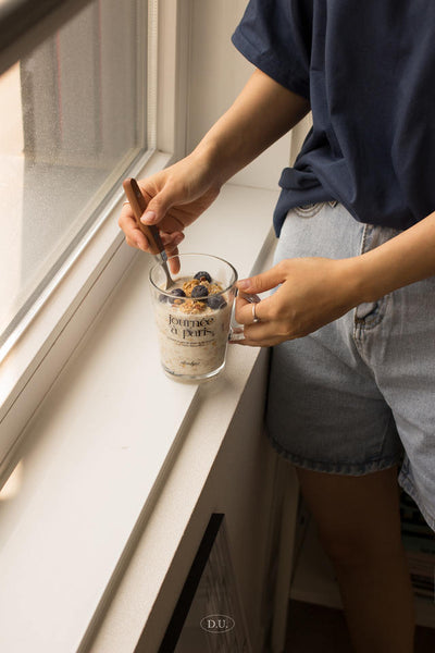 [D.U.OBJET] Tray Glass Mug Set (380ml)