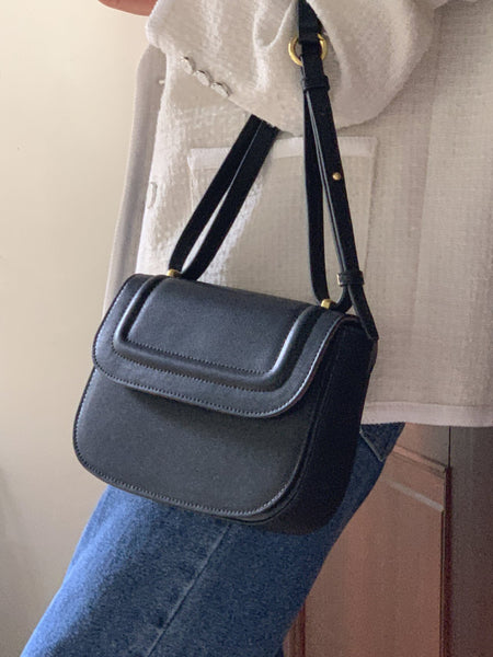 [Forimyme] Arc Cowhide Shoulder Bag