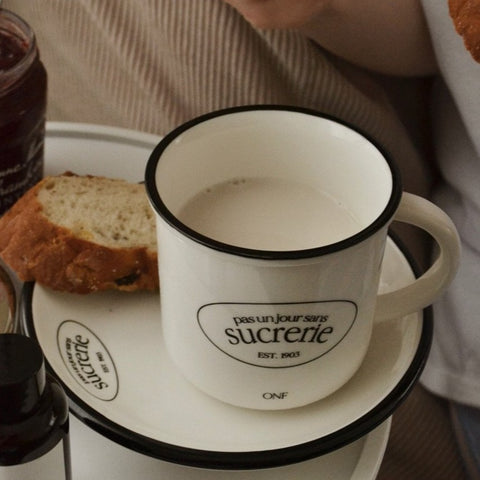 [ONOFFMANSION] Sucrerie French Plate and Mug Set