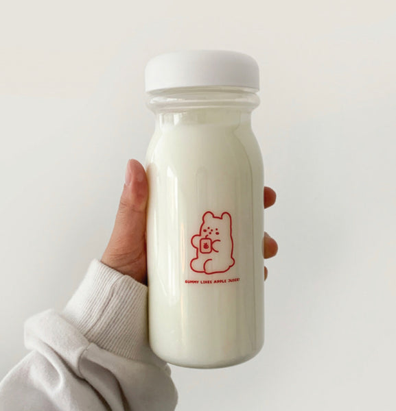 [THENINEMALL] Apple Juice Gummy Milk Bottle 480ml