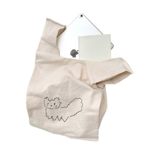[HOOKKA HOOKKA STUDIO] Meoww Linen Bag
