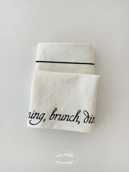 [amytable] Morning, Brunch, Dinner Fabric Mat