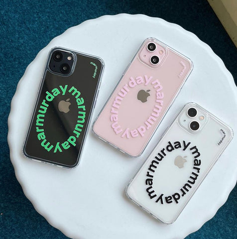 [marmurday] Logo Jelly Hard Case