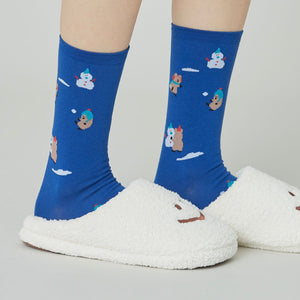 [Dinotaeng] Marshville Snow Fight Single Socks NV