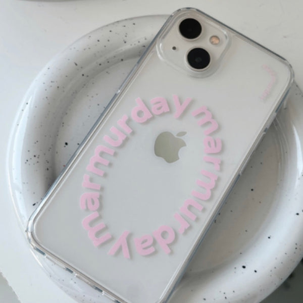 [marmurday] Logo Jelly Hard Case