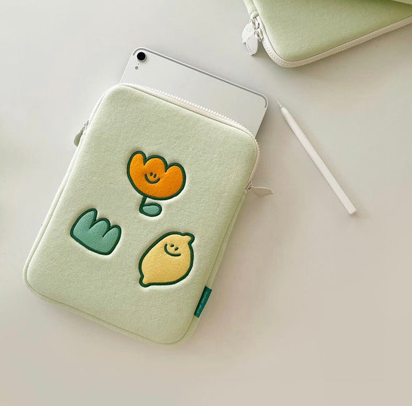 [Second Morning] Greenery Laptop Case/ Ipad Pouch