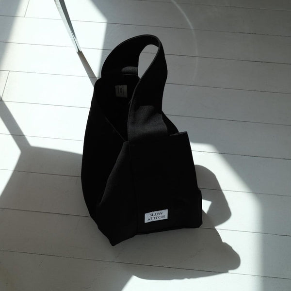 [SLOWSTITCH] Tote Bag (Ivory/ Black)