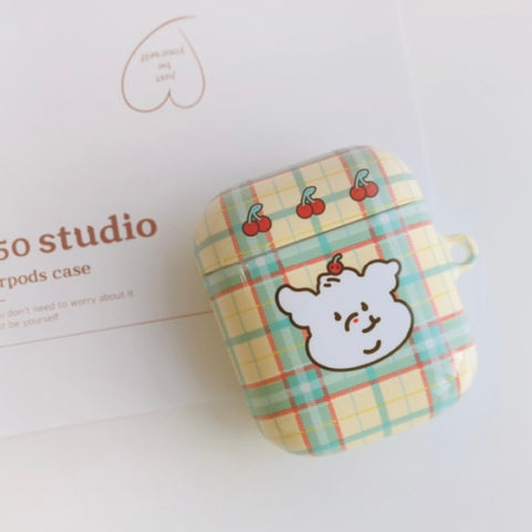 [150 studio] Retro Checked AirPods Case