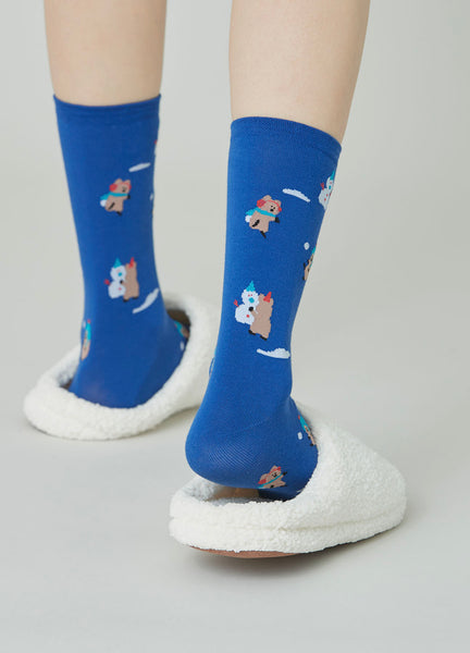 [Dinotaeng] Marshville Snow Fight Single Socks NV