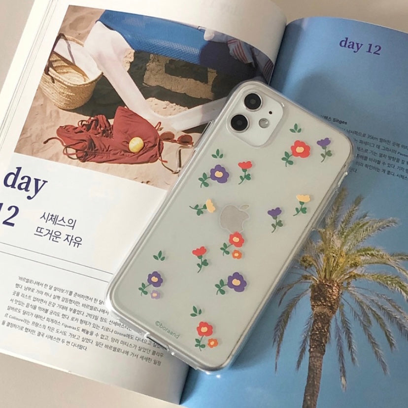 [bora and] Vintage Flower Jelly Case