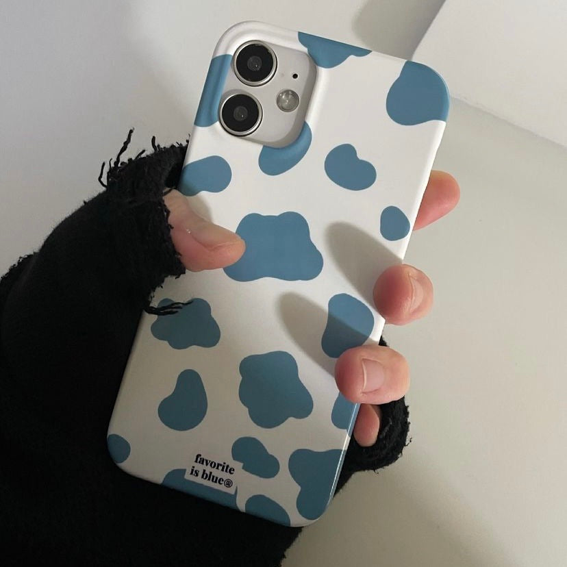 [midmaly]  Blue Cow Phone Case