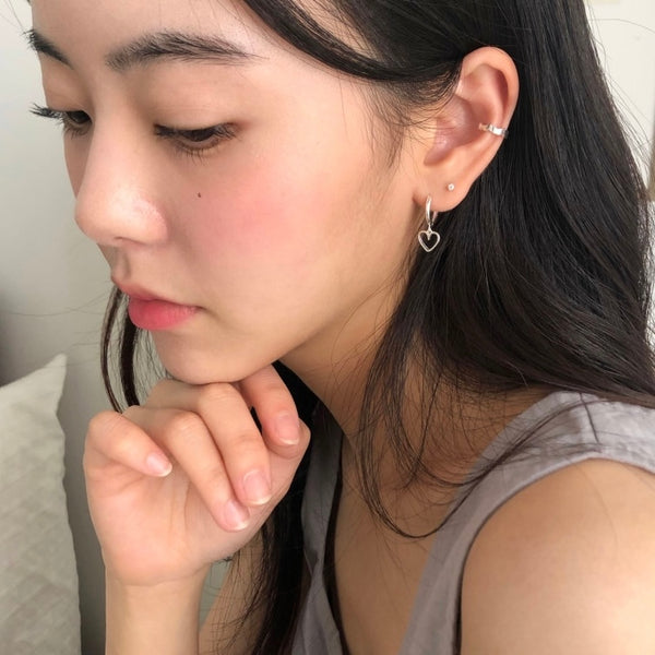 [DUNGEUREON] Lune Heart One Touch Earrings