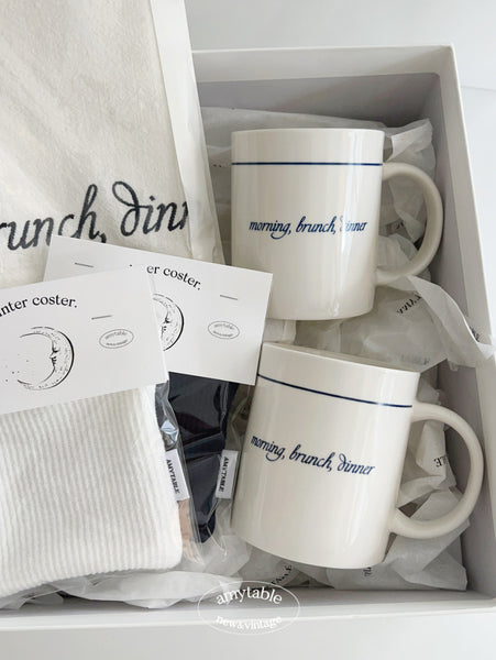 [amytable] Morning, Brunch, Dinner Mug 350ml