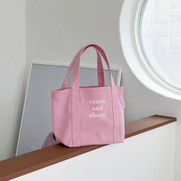[mucu and ebony] Neat Bag (Pink)