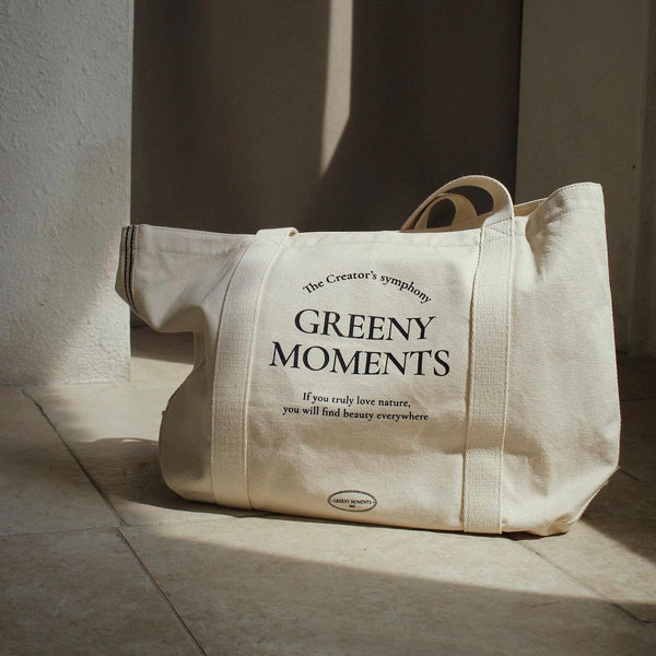 [GREENY MOMENTS] Greeny Canvas Bag (Navy)