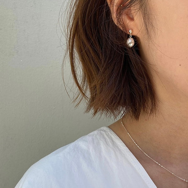 [verte] [925 silver] Deux Silver.126 / Pluie Earring