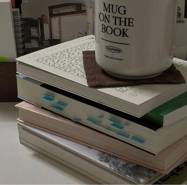 [LITTLE COTTAGE] 'MUG ON THE BOOK' MUG CUP