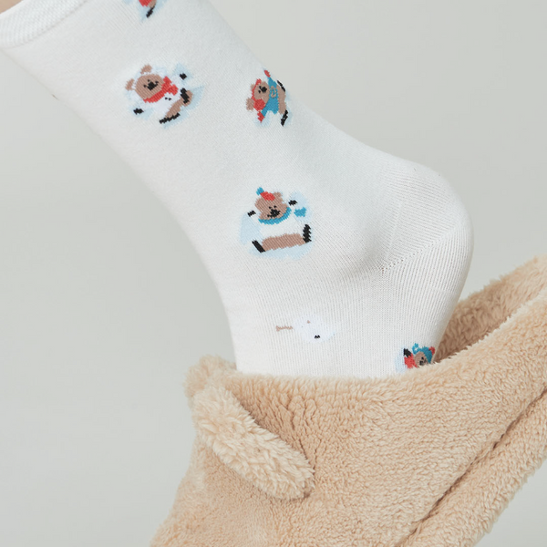 [Dinotaeng] Marshville Snow Angel Single Socks