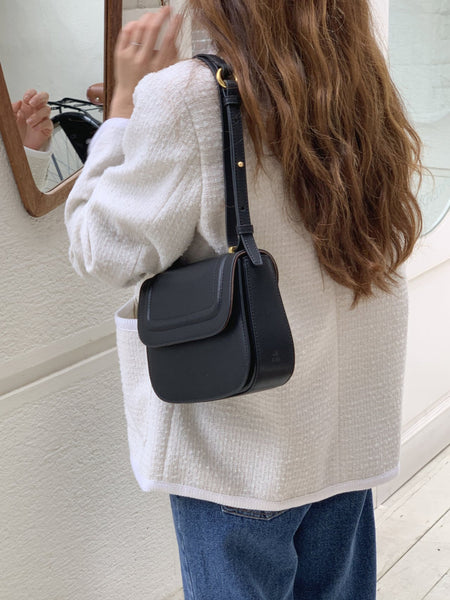 [Forimyme] Arc Cowhide Shoulder Bag